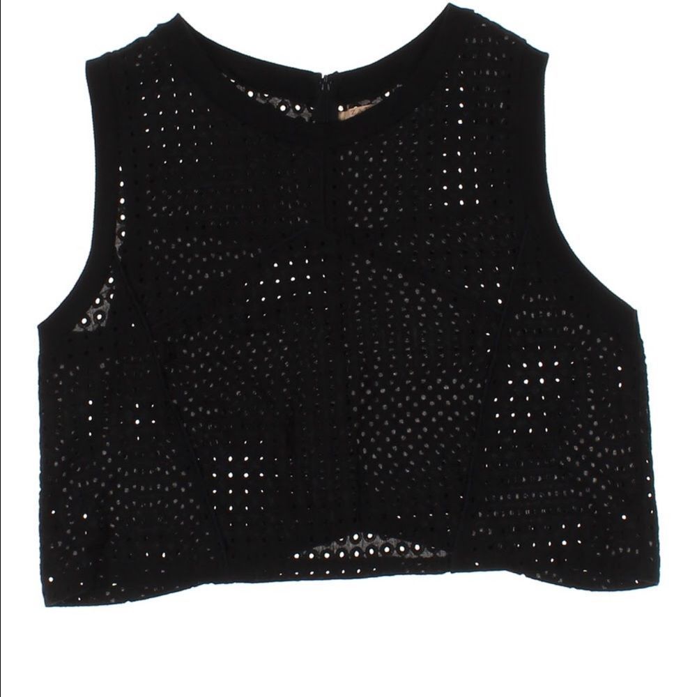 Zara mesh lace crop top​